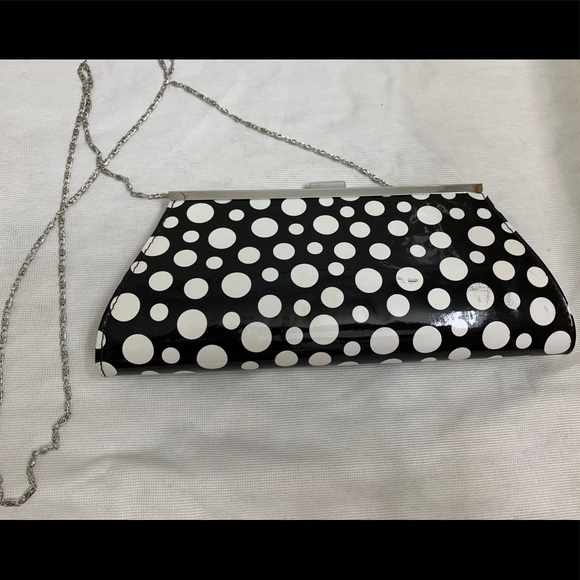 Neiman Marcus Handbags - Neiman Marcus black with white polka dot purse